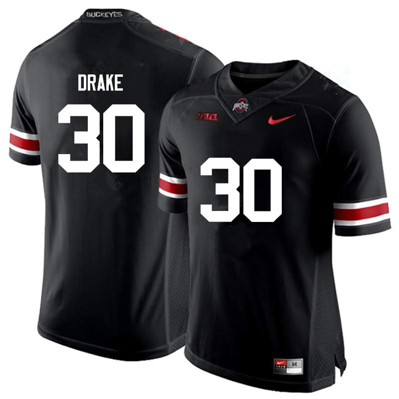 Men's Nike Ohio State Buckeyes Jared Drake #30 Black College Football Jersey July DTZ42Q7D