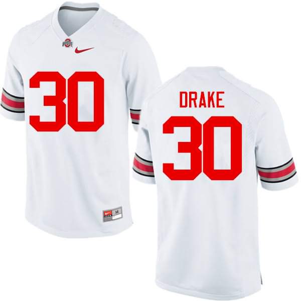 Men's Nike Ohio State Buckeyes Jared Drake #30 White College Football Jersey December QDD56Q3R