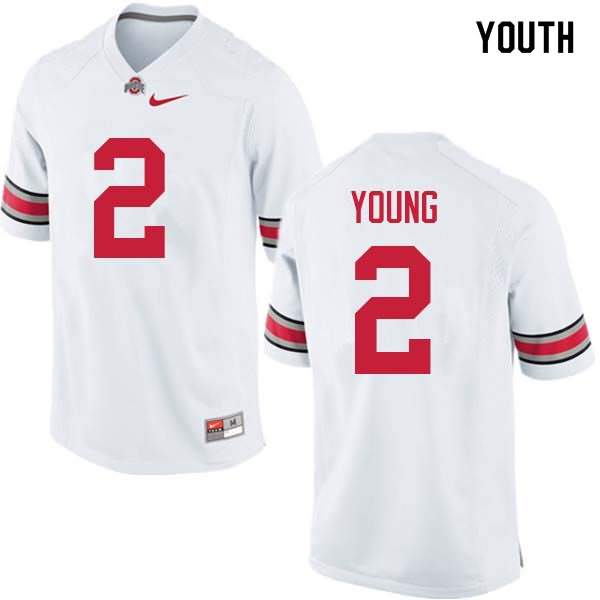 Youth Nike Ohio State Buckeyes Chase Young #2 White College Football Jersey November MQA78Q1J