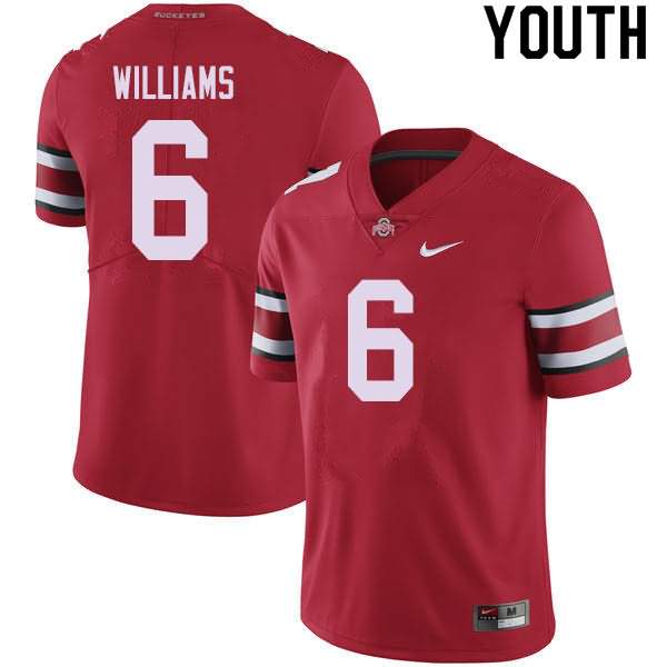 Youth Nike Ohio State Buckeyes Jameson Williams #6 Red College Football Jersey Latest BWT27Q7Q