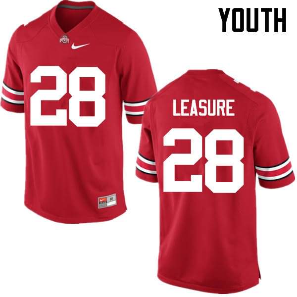 Youth Nike Ohio State Buckeyes Jordan Leasure #28 Red College Football Jersey Discount PPK38Q1T