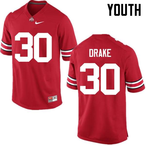 Youth Nike Ohio State Buckeyes Jared Drake #30 Red College Football Jersey Lifestyle DFF35Q6F