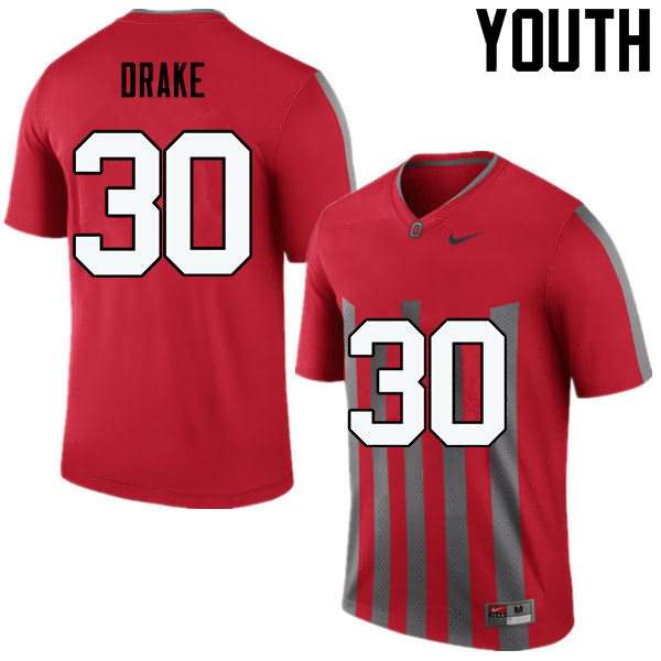 Youth Nike Ohio State Buckeyes Jared Drake #30 Throwback College Football Jersey October SKC10Q4L