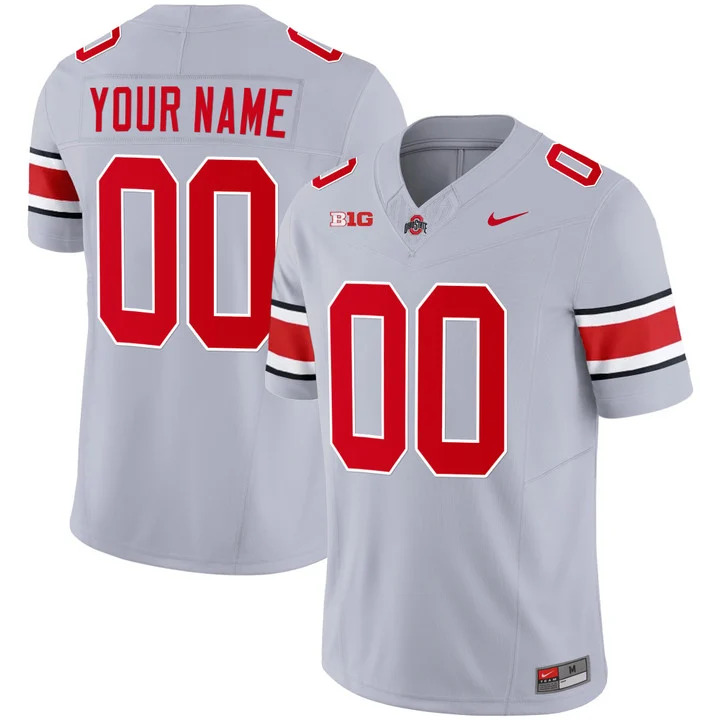 Youth Nike Ohio State Buckeyes Custom #00 Grey Collection 2023 College ...