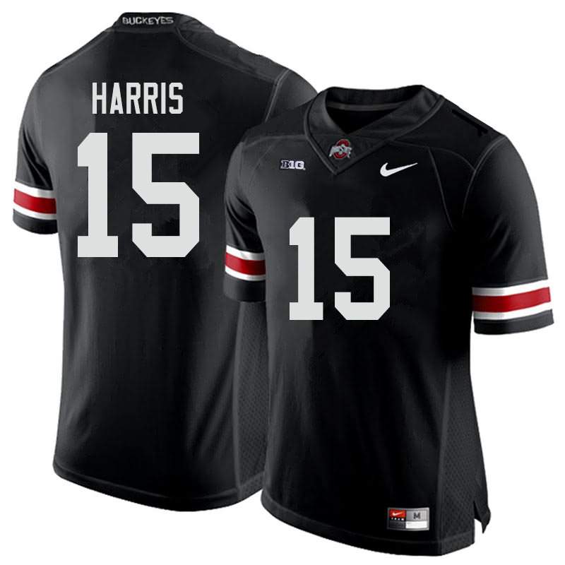 Men's Nike Ohio State Buckeyes Jaylen Harris #15 Black College Football Jersey July OJA45Q1G