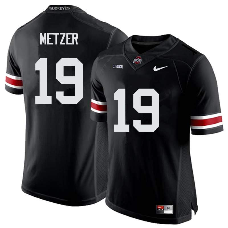 Men's Nike Ohio State Buckeyes Jake Metzer #19 Black College Football Jersey May RQO36Q2O