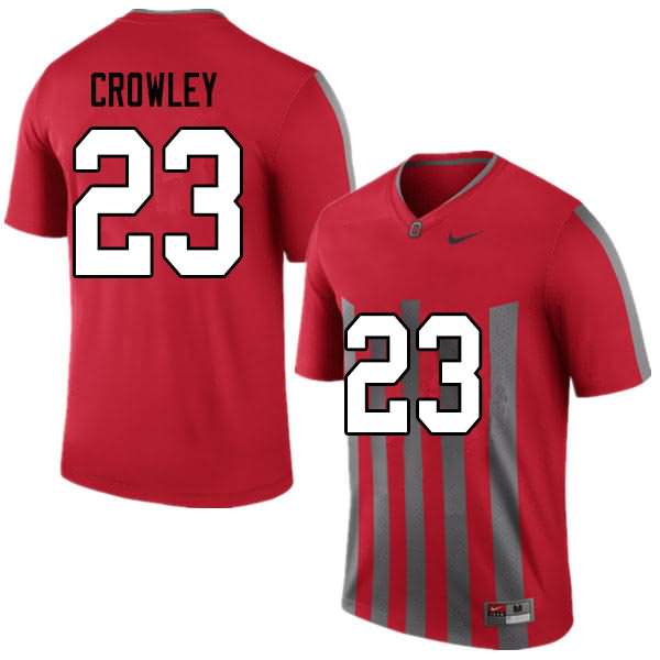 Men's Nike Ohio State Buckeyes Marcus Crowley #23 Throwback College Football Jersey Comfortable OTJ05Q2H