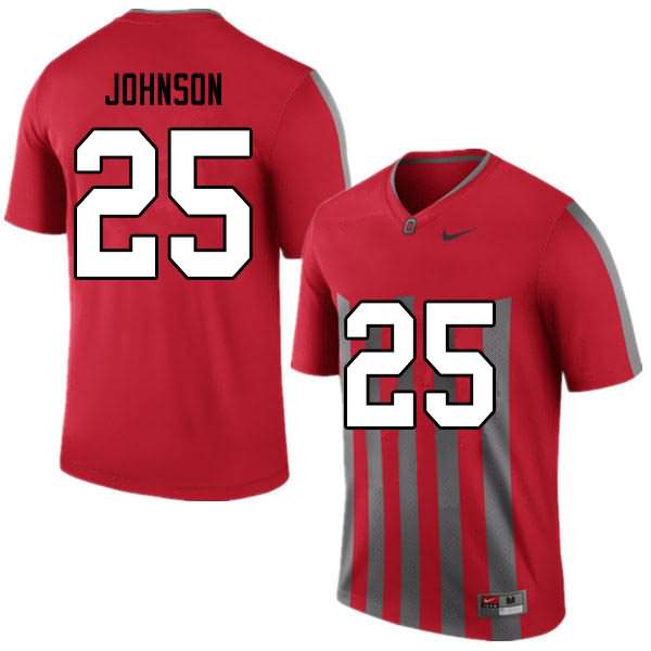 Men's Nike Ohio State Buckeyes Xavier Johnson #25 Retro College Football Jersey Summer OMP36Q7K