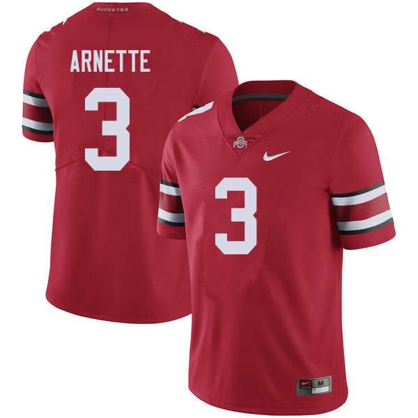 Men's Nike Ohio State Buckeyes Damon Arnette #3 Red College Football Jersey Colors BKJ13Q7H