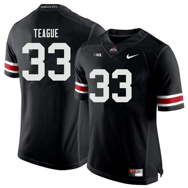 Men's Nike Ohio State Buckeyes Master Teague #33 Black College Football Jersey Comfortable VZB12Q0P