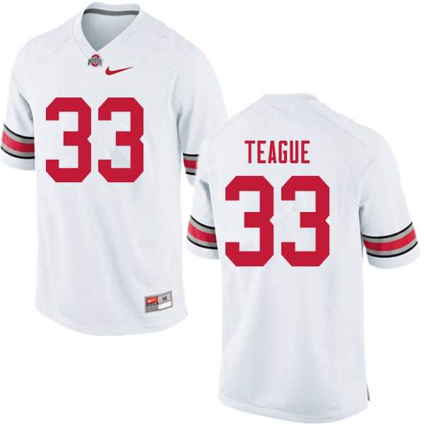 Men's Nike Ohio State Buckeyes Master Teague #33 White College Football Jersey Super Deals KIW16Q1I