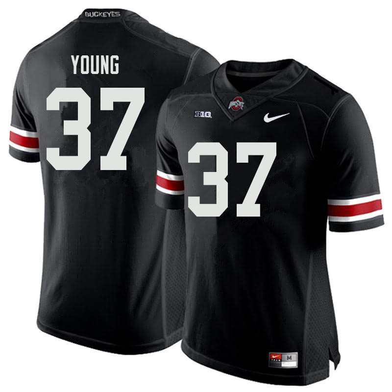 Men's Nike Ohio State Buckeyes Craig Young #37 Black College Football Jersey June FKZ67Q0U