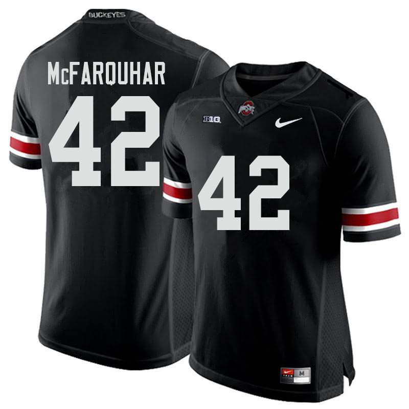 Men's Nike Ohio State Buckeyes Lloyd McFarquhar #42 Black College Football Jersey March MOT82Q7D