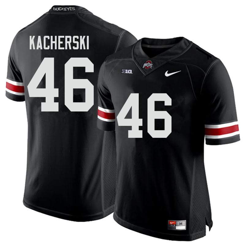 Men's Nike Ohio State Buckeyes Cade Kacherski #46 Black College Football Jersey Check Out TYK38Q0G