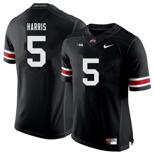 Men's Nike Ohio State Buckeyes Jaylen Harris #5 Black College Football Jersey Jogging BYU81Q8O