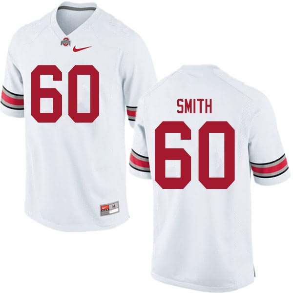 Men's Nike Ohio State Buckeyes Ryan Smith #60 White College Football Jersey Increasing OZP87Q1Q
