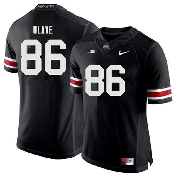 Men's Nike Ohio State Buckeyes Chris Olave #86 Black College Football Jersey Copuon ERV41Q6K