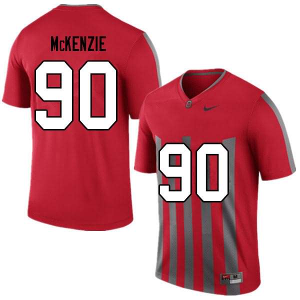 Men's Nike Ohio State Buckeyes Jaden McKenzie #90 Retro College Football Jersey Authentic WXC38Q4S