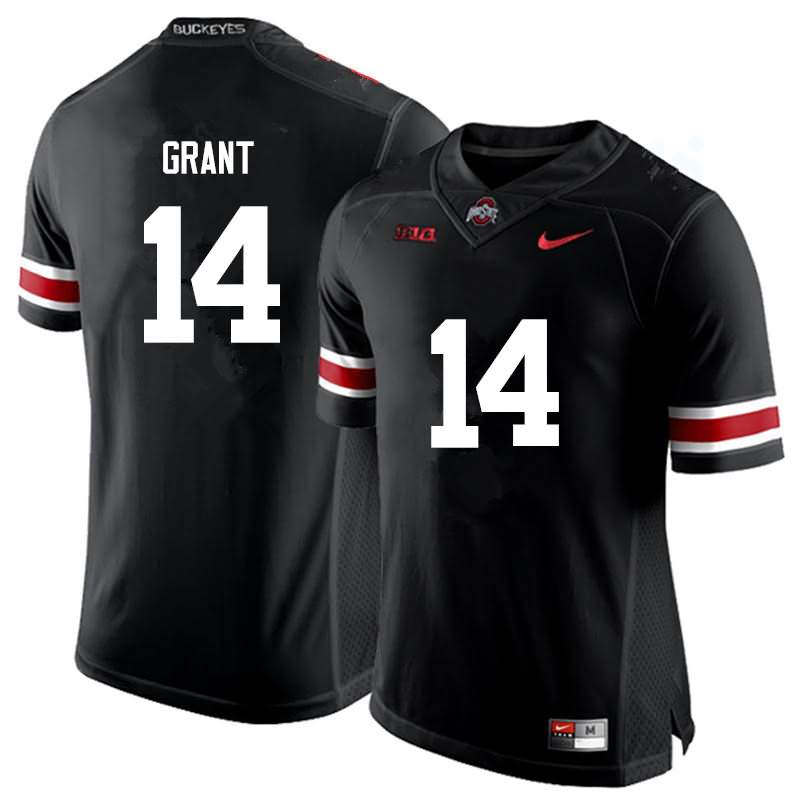 Men's Nike Ohio State Buckeyes Curtis Grant #14 Black College Football Jersey Restock IYC01Q1D
