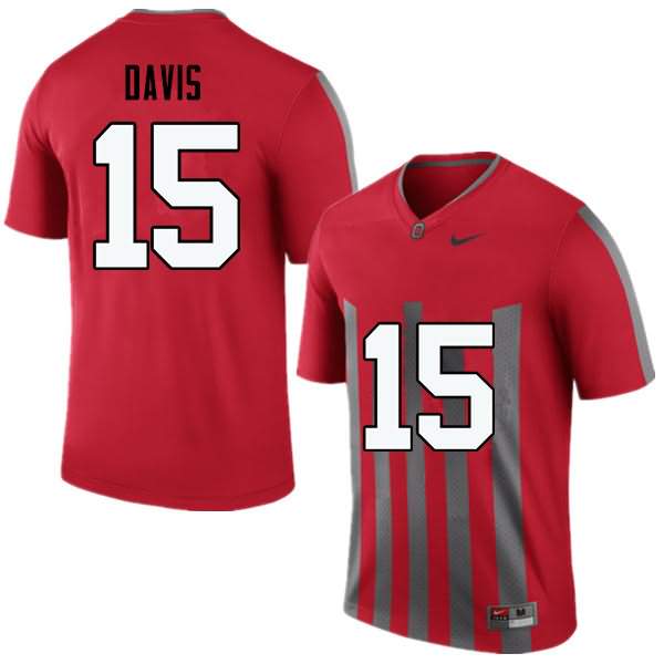 Men's Nike Ohio State Buckeyes Wayne Davis #15 Throwback College Football Jersey Summer CPX88Q3V