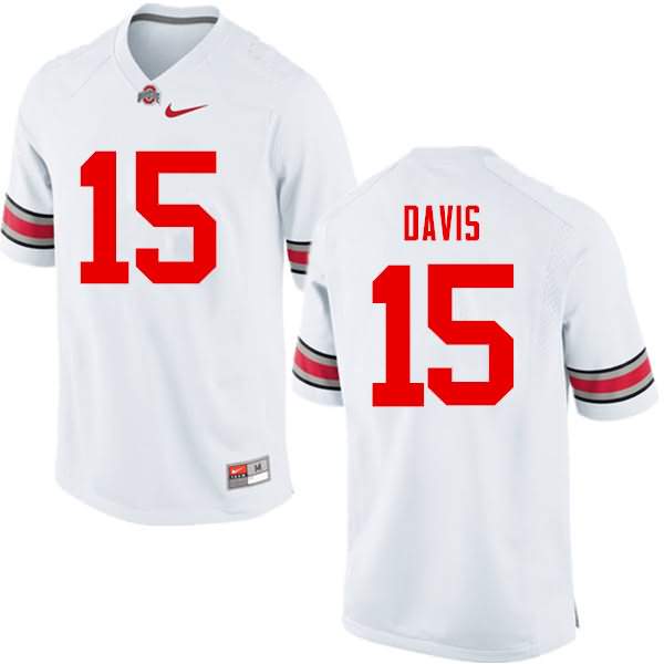 Men's Nike Ohio State Buckeyes Wayne Davis #15 White College Football Jersey New Year IYZ10Q2O