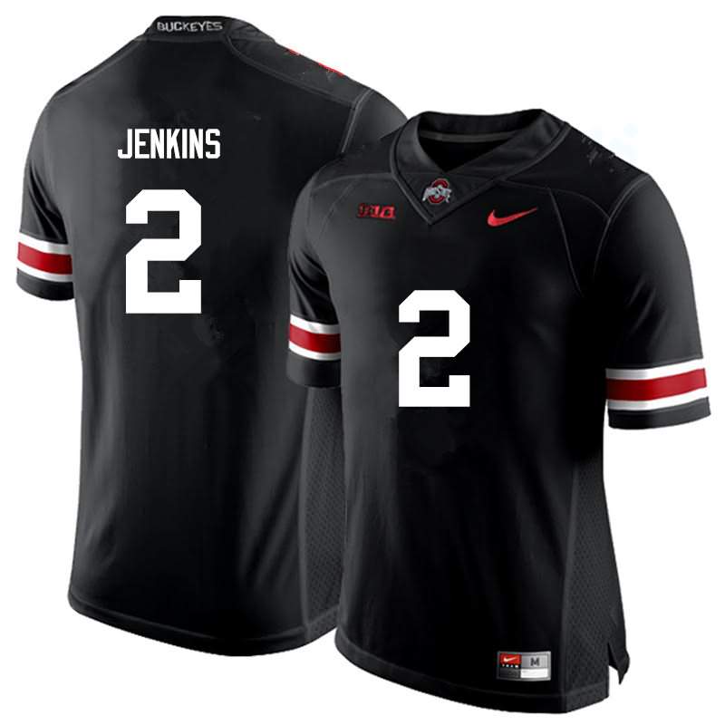 Men's Nike Ohio State Buckeyes Malcolm Jenkins #2 Black College Football Jersey Designated TCP58Q0F