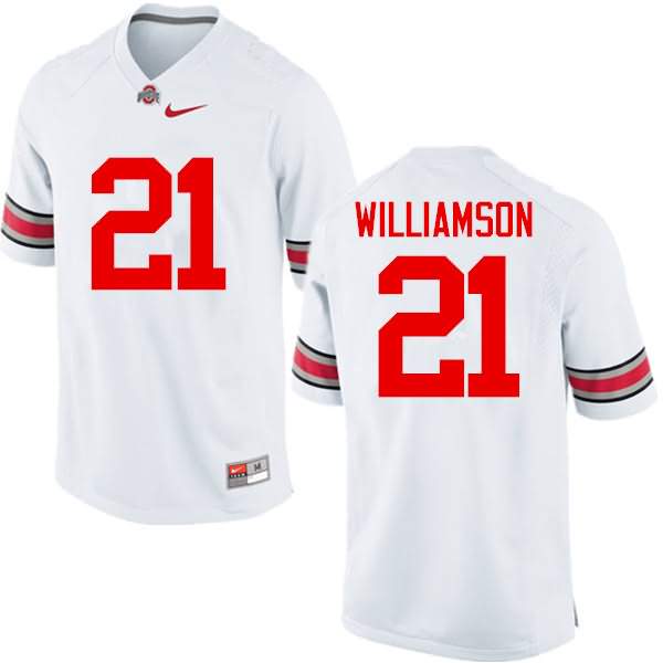 Men's Nike Ohio State Buckeyes Marcus Williamson #21 White College Football Jersey Online KOZ87Q1Q