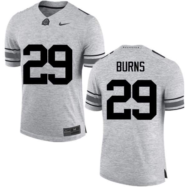 Men's Nike Ohio State Buckeyes Rodjay Burns #29 Gray College Football Jersey Supply ECG88Q2B
