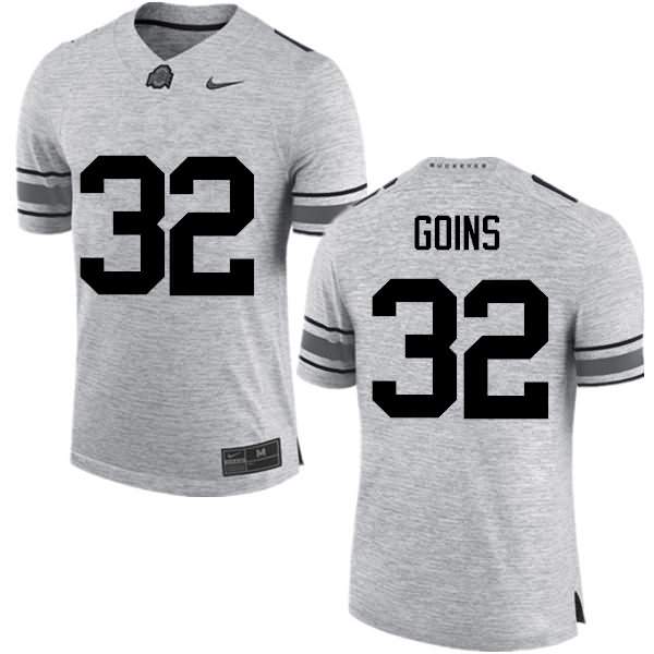 Men's Nike Ohio State Buckeyes Elijaah Goins #32 Gray College Football Jersey On Sale REQ01Q3B