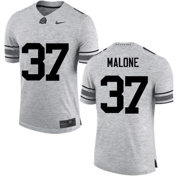 Men's Nike Ohio State Buckeyes Derrick Malone #37 Gray College Football Jersey Sport SMG31Q7E