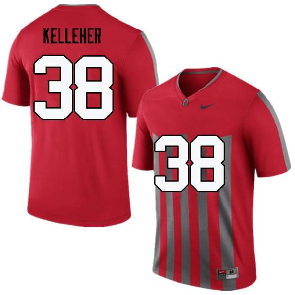 Men's Nike Ohio State Buckeyes Logan Kelleher #38 Throwback College Football Jersey Fashion KQF02Q7T