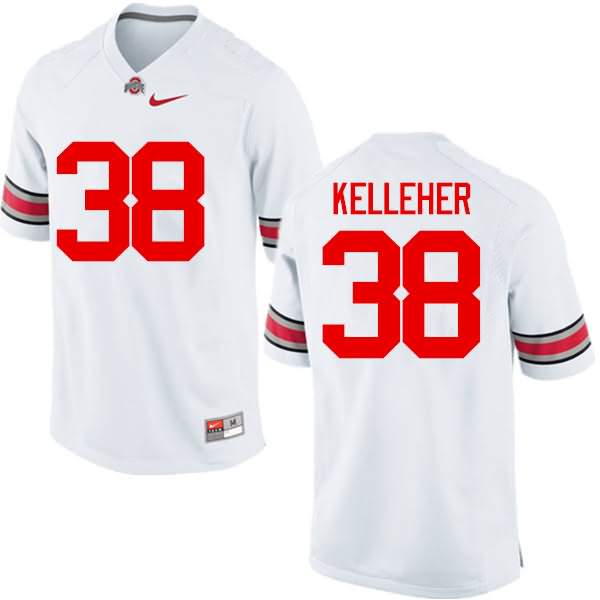 Men's Nike Ohio State Buckeyes Logan Kelleher #38 White College Football Jersey Real JFN44Q2P