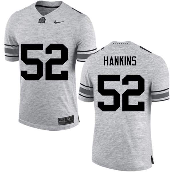 Men's Nike Ohio State Buckeyes Johnathan Hankins #52 Gray College Football Jersey October KOK73Q1G
