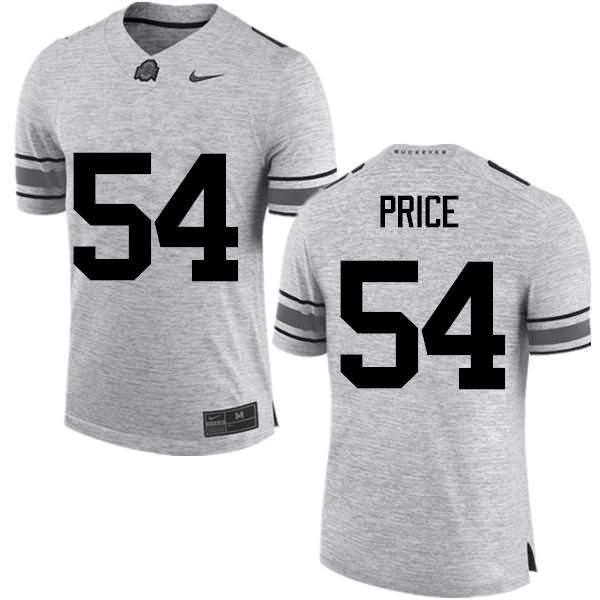 Men's Nike Ohio State Buckeyes Billy Price #54 Gray College Football Jersey Discount NDJ84Q3I