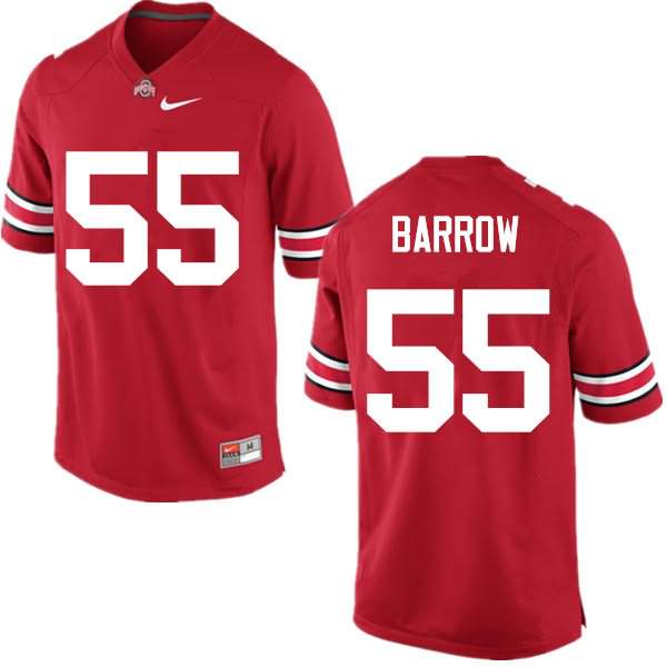 Men's Nike Ohio State Buckeyes Malik Barrow #55 Red College Football Jersey January JRR02Q0R