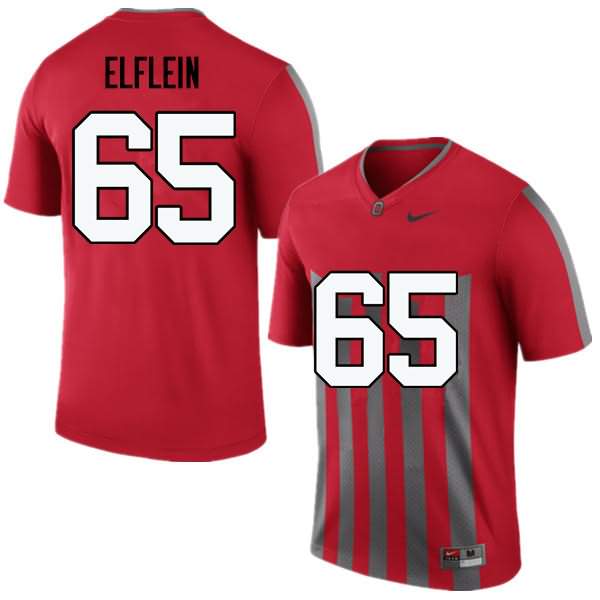 Men's Nike Ohio State Buckeyes Pat Elflein #65 Throwback College Football Jersey February IBG02Q2G