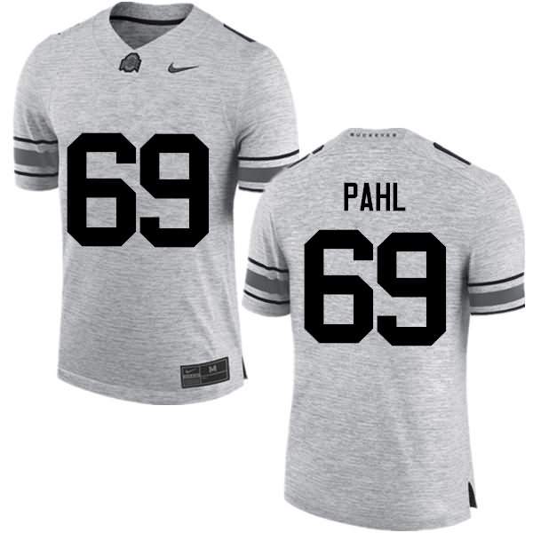 Men's Nike Ohio State Buckeyes Brandon Pahl #69 Gray College Football Jersey Athletic LTD38Q7Z