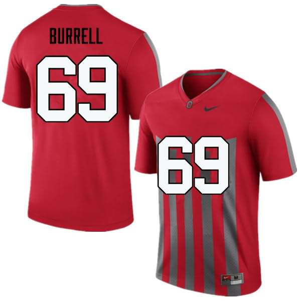 Men's Nike Ohio State Buckeyes Matthew Burrell #69 Throwback College Football Jersey Damping ABO84Q0T
