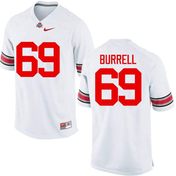 Men's Nike Ohio State Buckeyes Matthew Burrell #69 White College Football Jersey Classic JEW85Q6U