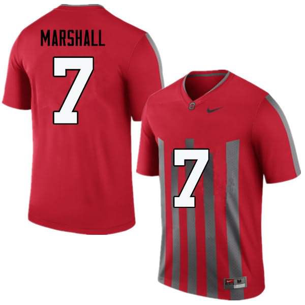 Men's Nike Ohio State Buckeyes Jalin Marshall #7 Throwback College Football Jersey Top Deals REV68Q0A