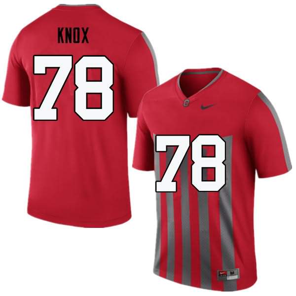 Men's Nike Ohio State Buckeyes Demetrius Knox #78 Throwback College Football Jersey Damping DZE62Q2G