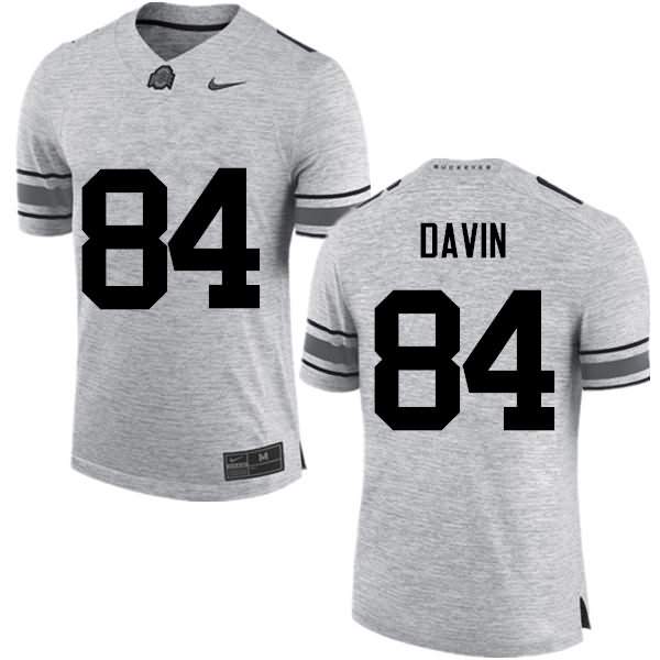 Men's Nike Ohio State Buckeyes Brock Davin #84 Gray College Football Jersey April NBD72Q5N