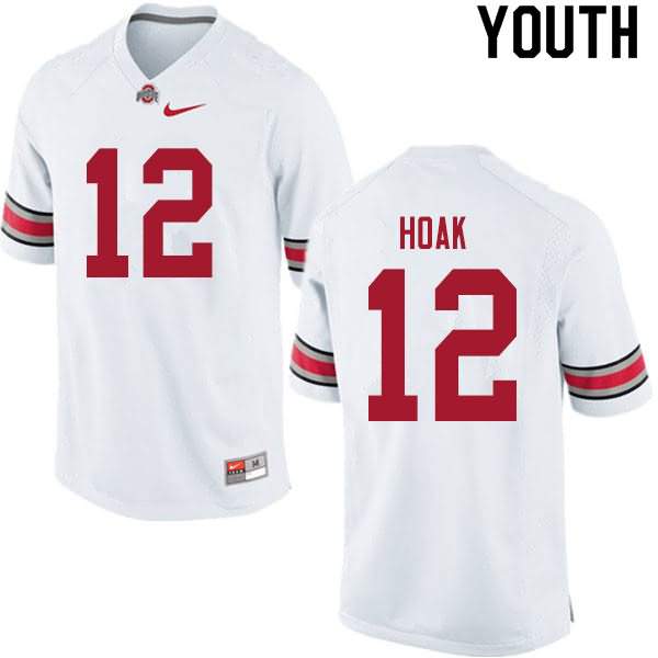 Youth Nike Ohio State Buckeyes Gunnar Hoak #12 White College Football Jersey Latest UQR87Q2K