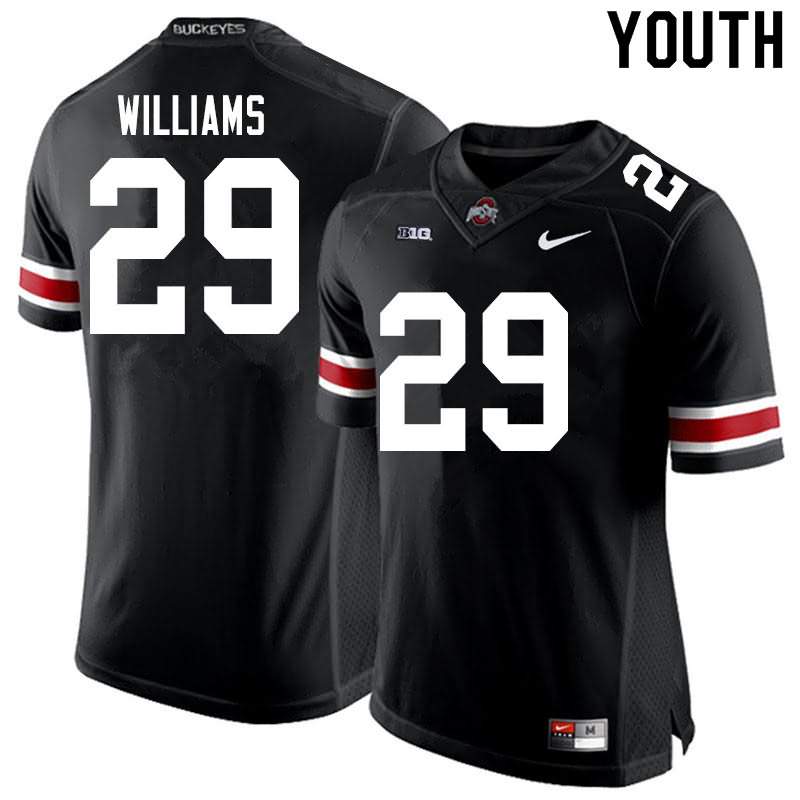 Youth Nike Ohio State Buckeyes Kourt Williams #29 Black College Football Jersey Top Quality PUP85Q7I