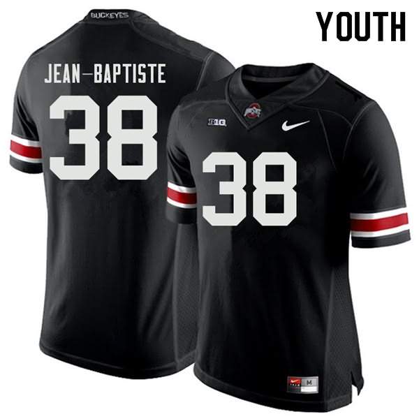 Youth Nike Ohio State Buckeyes Javontae Jean-Baptiste #38 Black College Football Jersey October CSH73Q8M