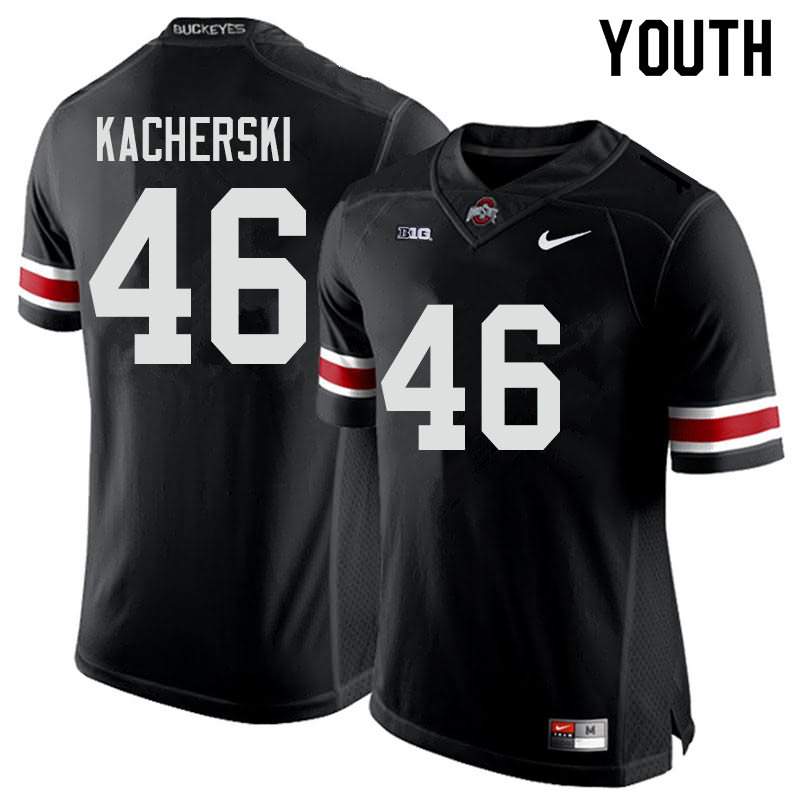 Youth Nike Ohio State Buckeyes Cade Kacherski #46 Black College Football Jersey Fashion RME35Q7Z