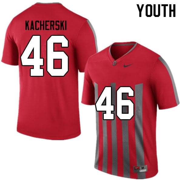 Youth Nike Ohio State Buckeyes Cade Kacherski #46 Throwback College Football Jersey Colors OJK62Q8L