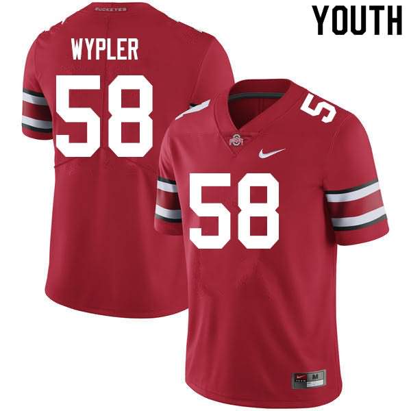 Youth Nike Ohio State Buckeyes Luke Wypler #58 Scarlet College Football Jersey May SOL57Q0T