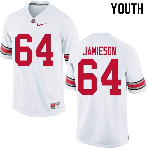 Youth Nike Ohio State Buckeyes Jack Jamieson #64 White College Football Jersey Style DAH47Q3R
