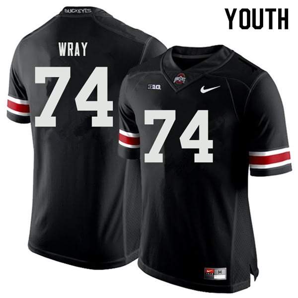Youth Nike Ohio State Buckeyes Max Wray #74 Black College Football Jersey March FVI87Q0B